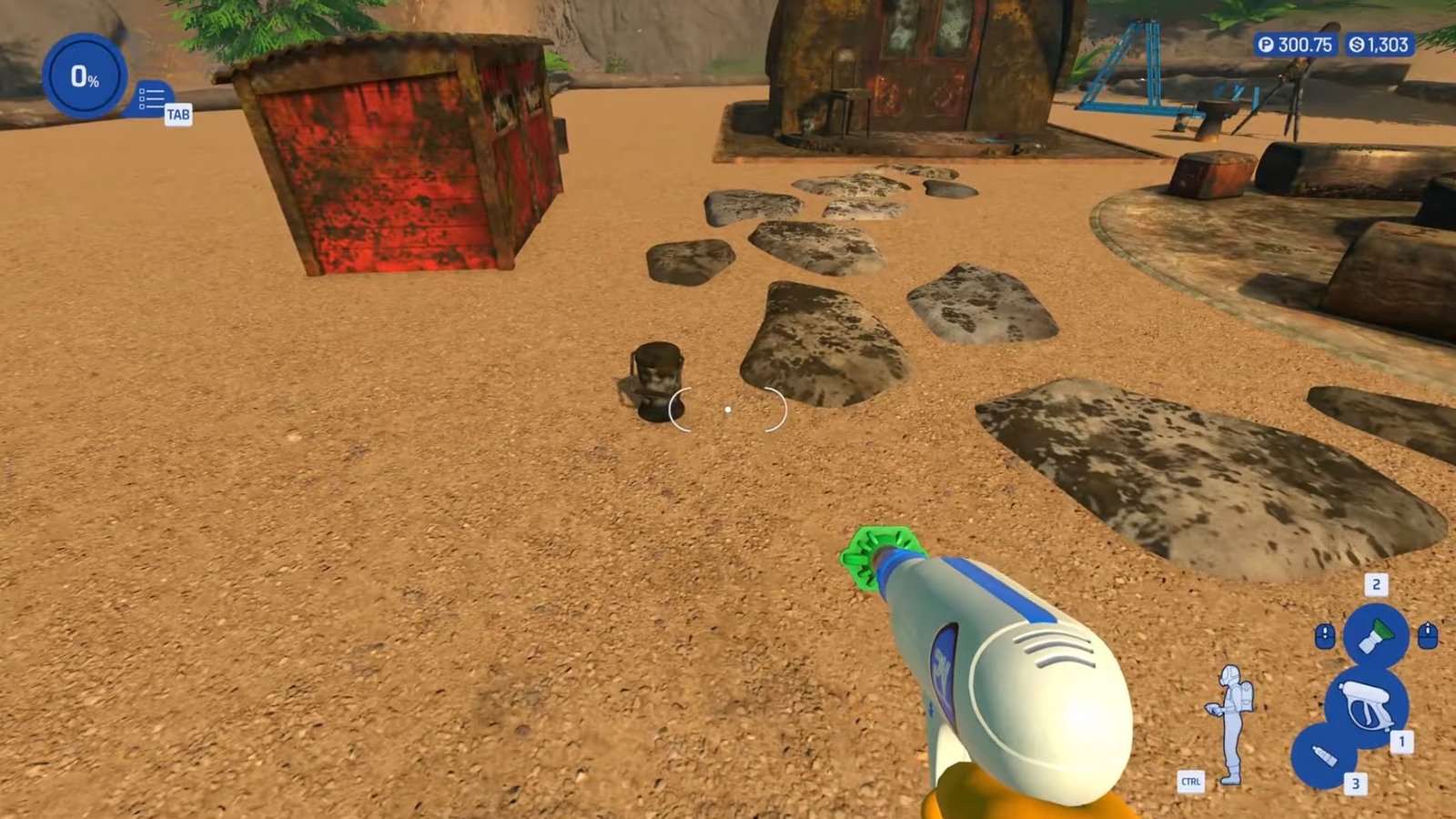 PowerWash Simulator 2 screenshot featuring the first lantern at the Campsite.