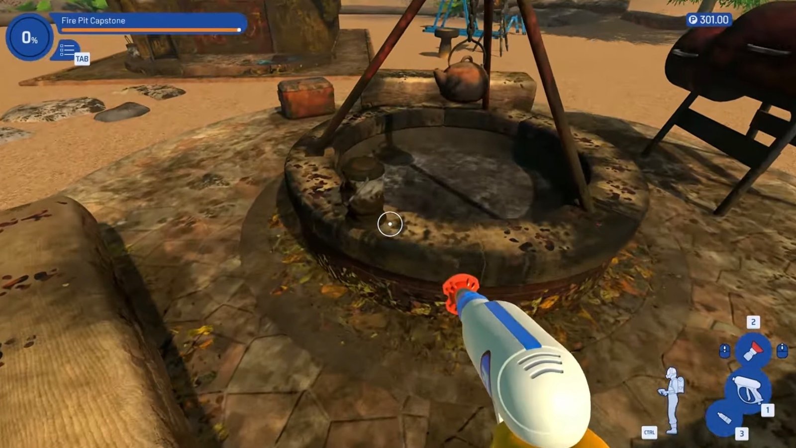 PowerWash Simulator 2 screenshot featuring the second lantern at the Campsite.