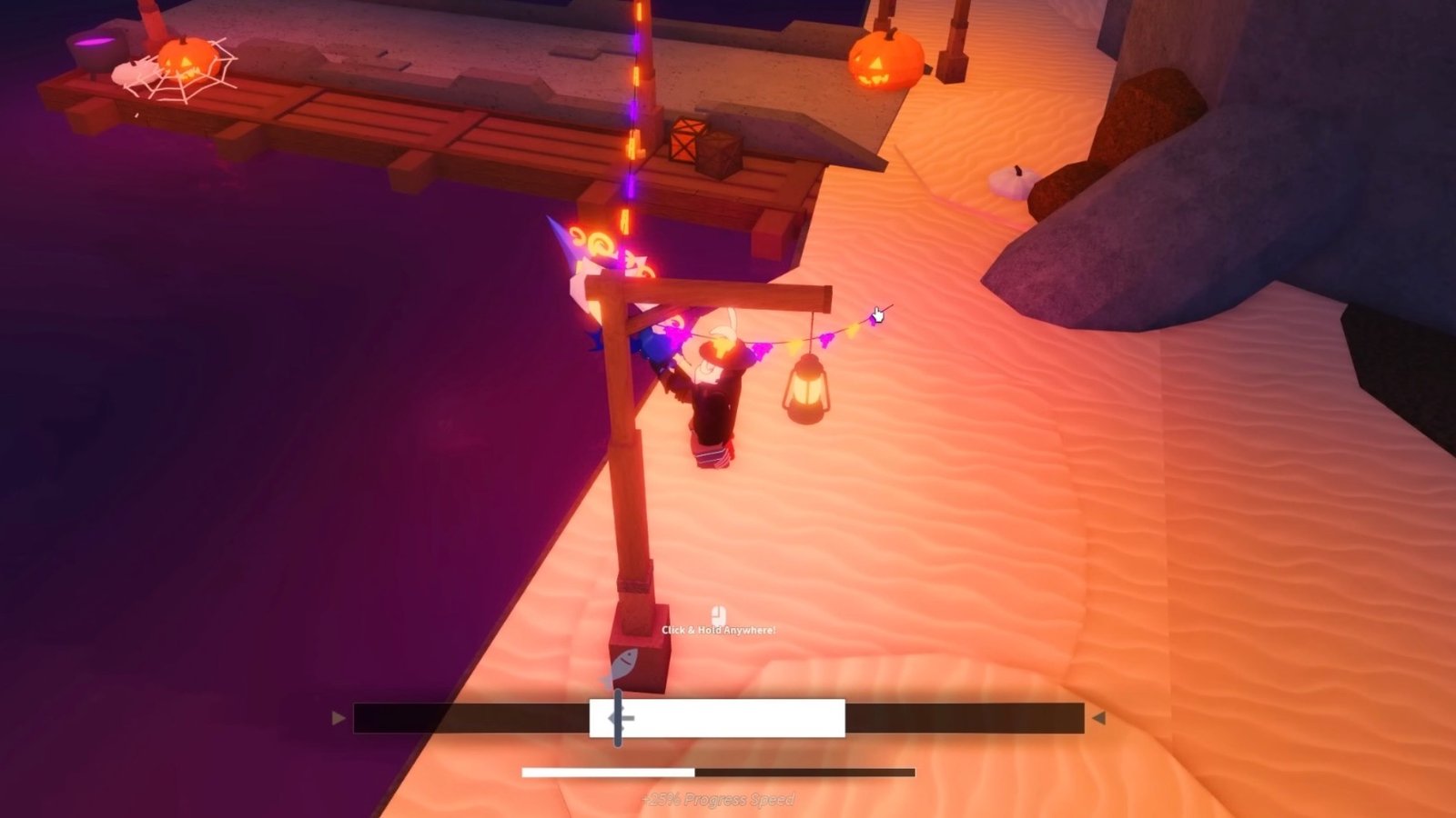 Fisch screenshot featuring the player fishing for fish with Eerie, Spooky or Frightful mutation.