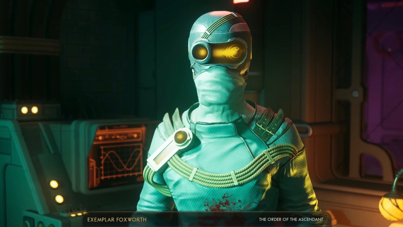 The Outer Worlds 2 Exemplar Foxworth NPC.