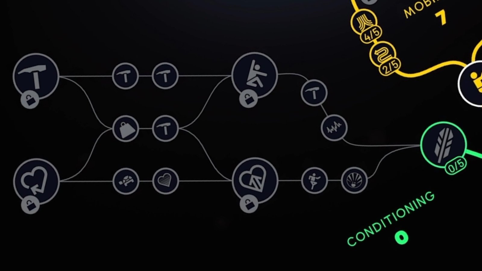 ARC Raiders screenshot featuring Conditioning skill tree.