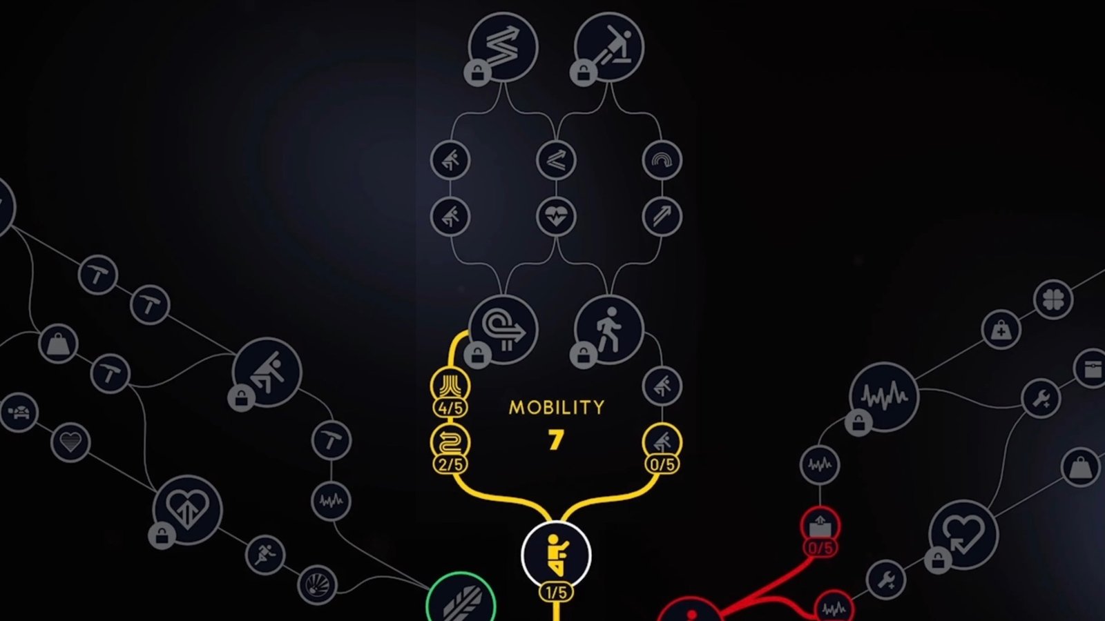 ARC Raiders screenshot featuring Mobility skill tree.