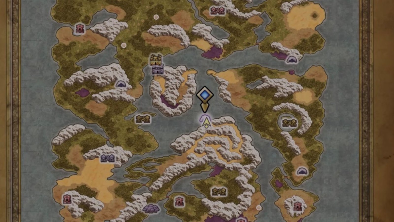 Dragon Quest 1 Remake Weeping Isle Exterior map location.