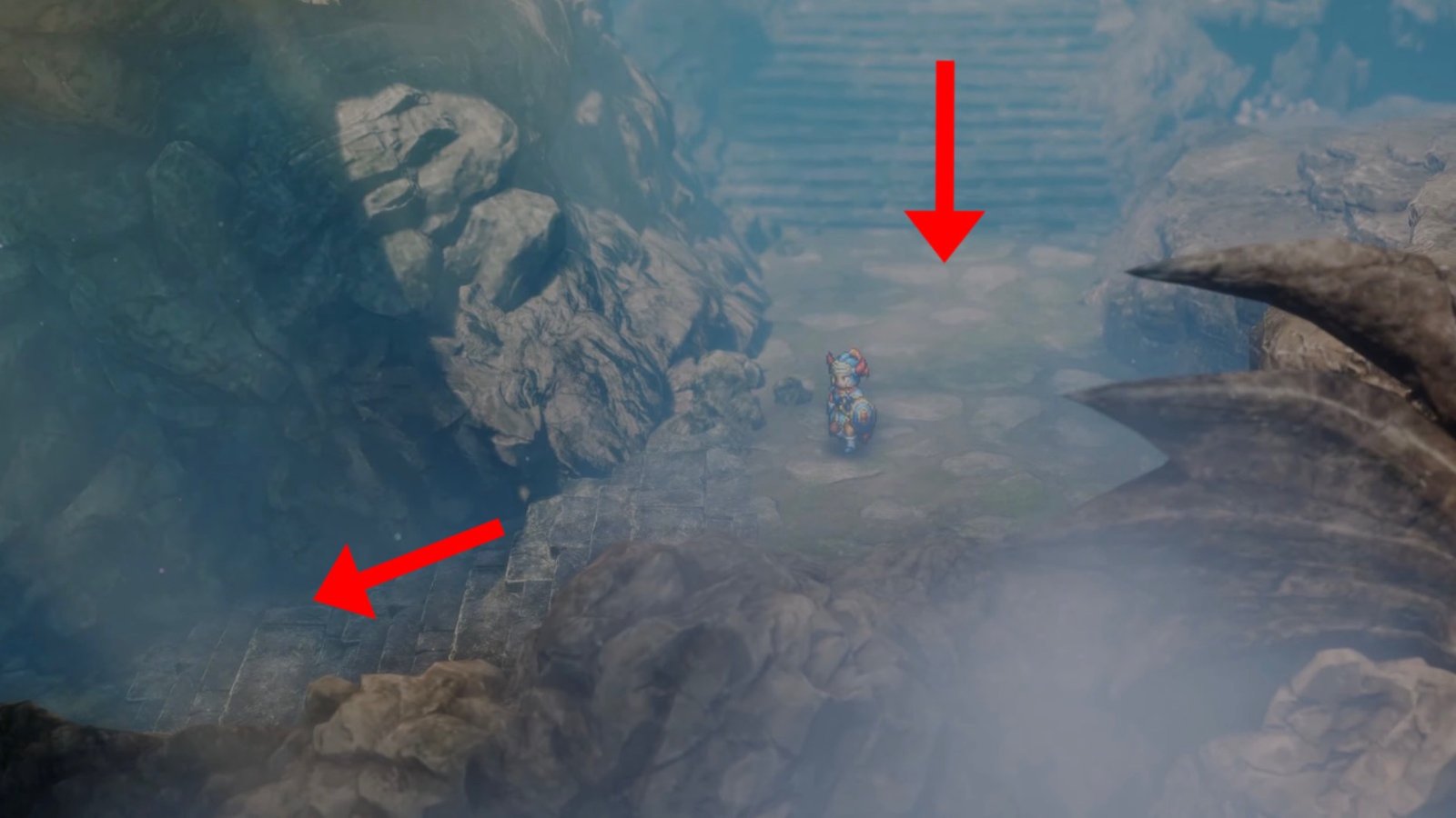 Dragon Quest 1 Remake Weeping Isle second route.