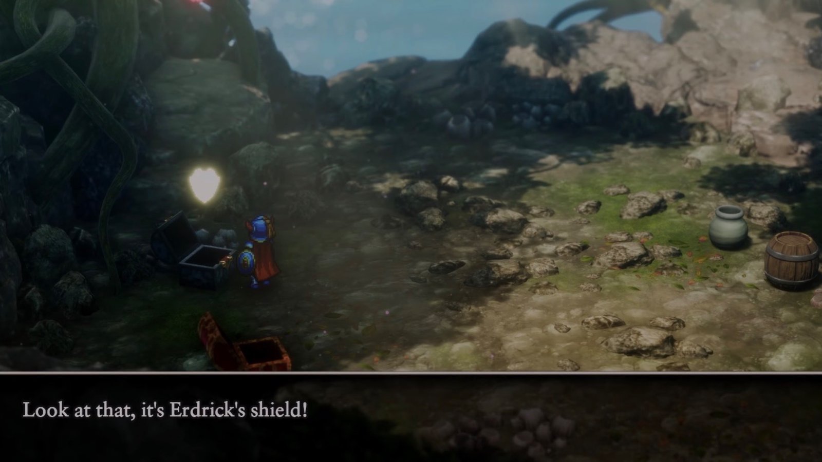 Dragon Quest 1 Remake obtaining Erdrick's Shield.
