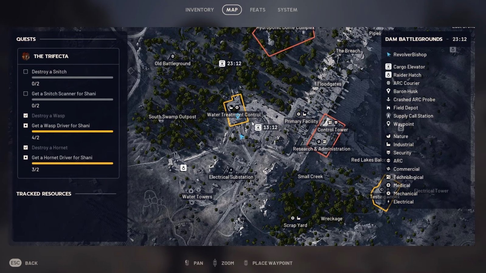 ARC Raiders Water Treatment Control building map location.