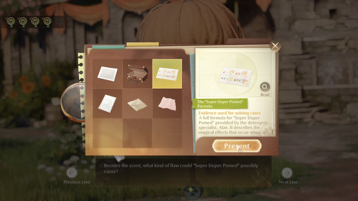 Infnity nikki Third Mock Interrogation with Liora Super Duper Pomed Formula