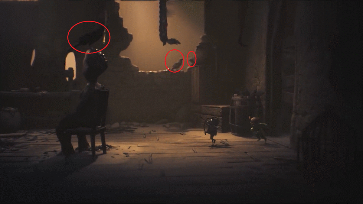 Little Nightmare III Three to Five Crow in Necropolis.png