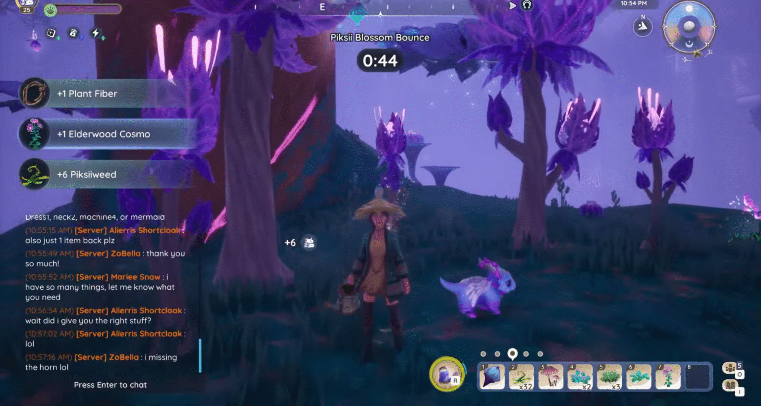 Collecting Elderwood Cosmo in Palia