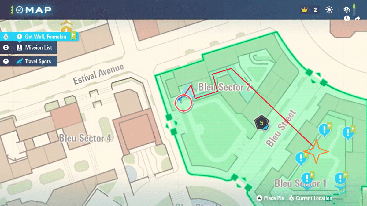 Pokémon Legends Z-A WIld ZOne 5 Location on Map