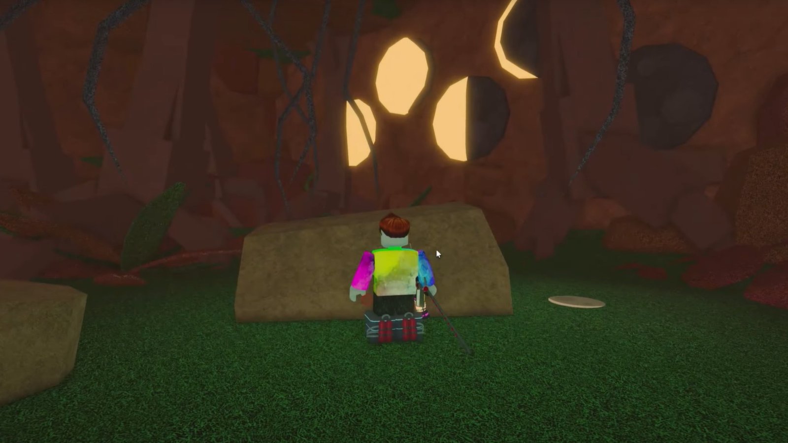 Fisch screenshot featuring the Moon Vine Trial puzzle in the Forgotten Temple.