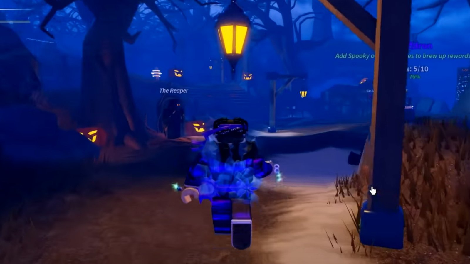 Prospecting screenshot featuring the player inside The Graveyard.