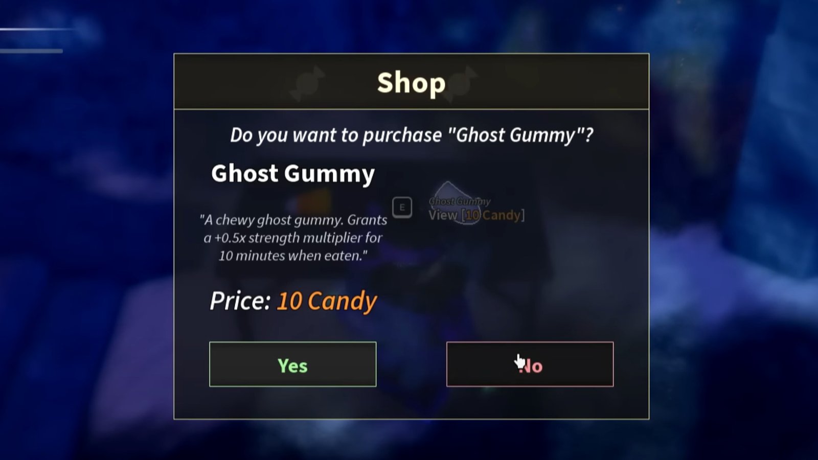 Prospecting screenshot featuring new Shop items.