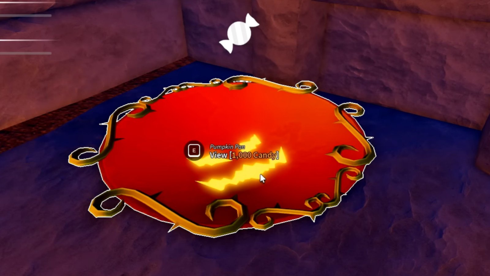 Prospecting screenshot featuring the Pumpkin Pan.