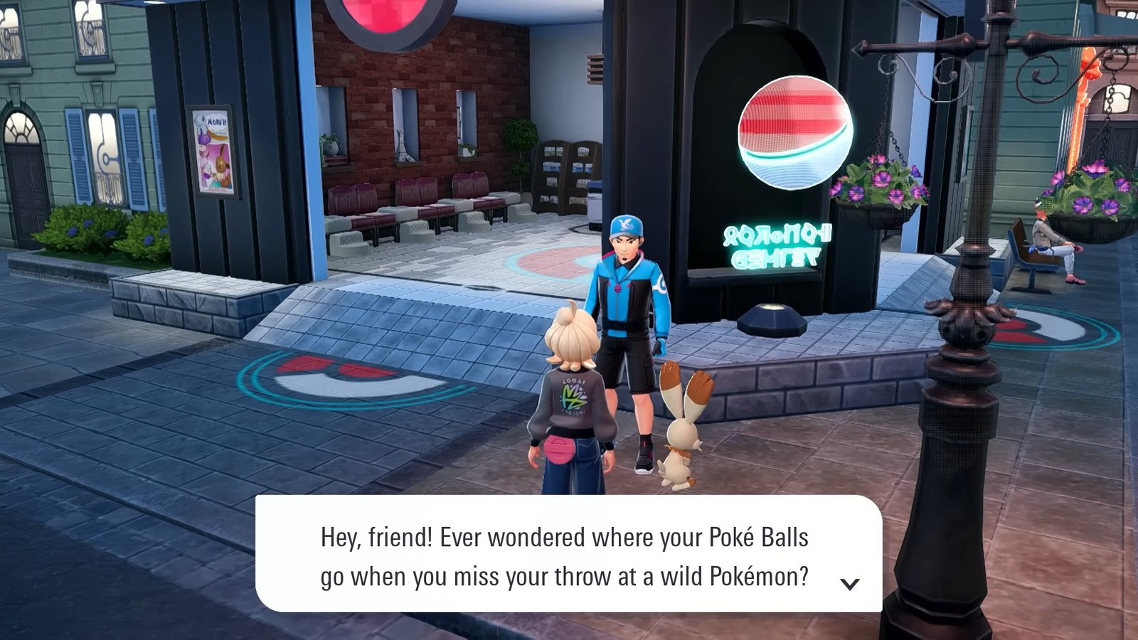 The NPC who returns you the lost Pokeballs in Pokemon Legends Z-A
