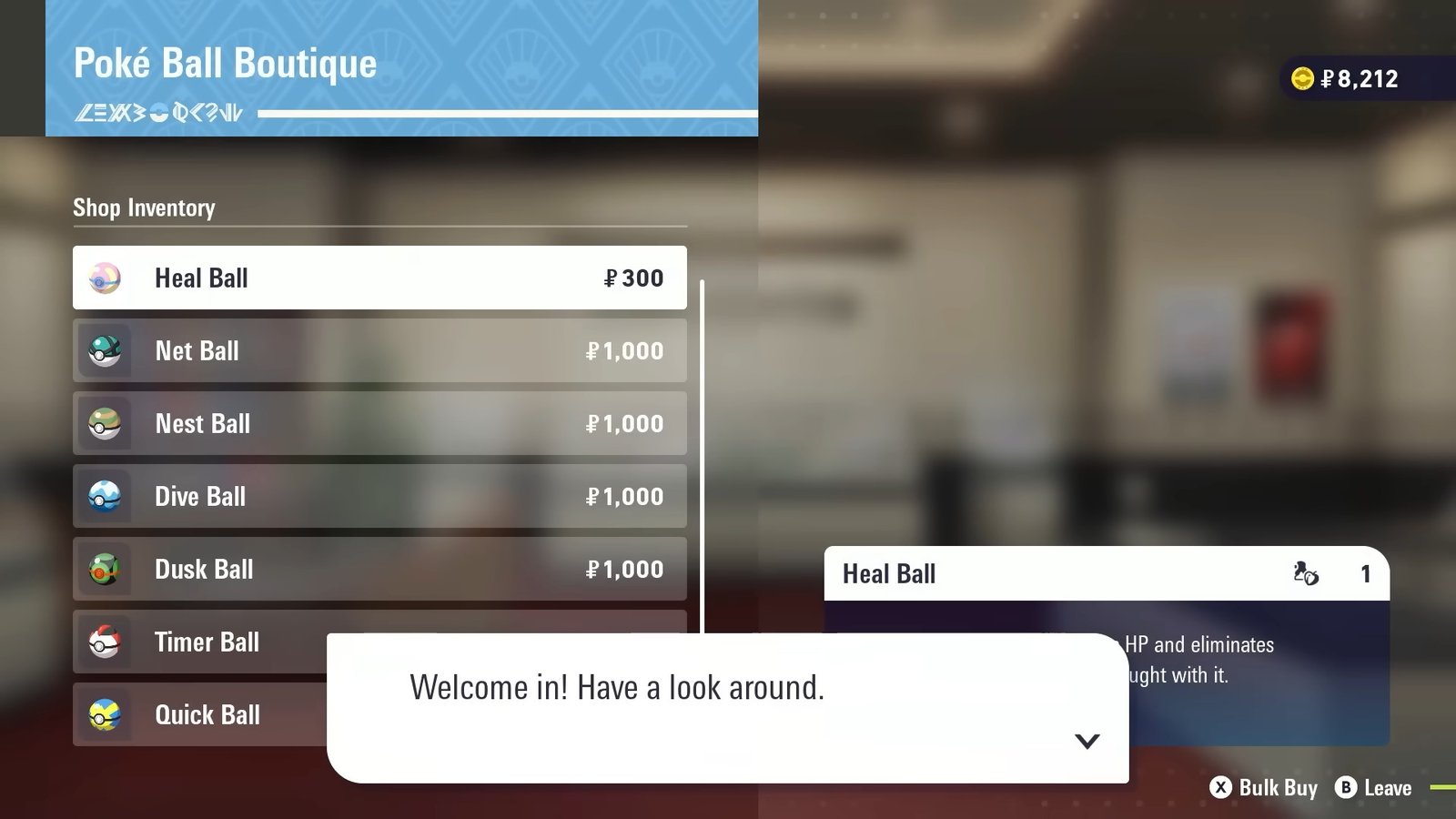 The Poke Ball Boutique in Pokemon Legends Z-A