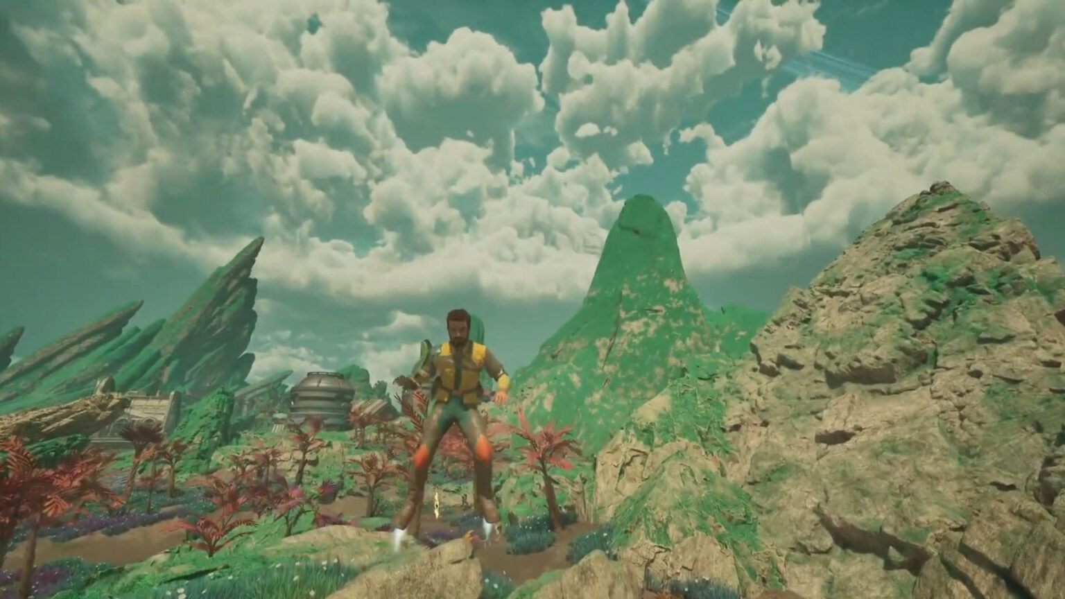 Using the Plasma Thruster Boots to double jump in The Outer Worlds 2