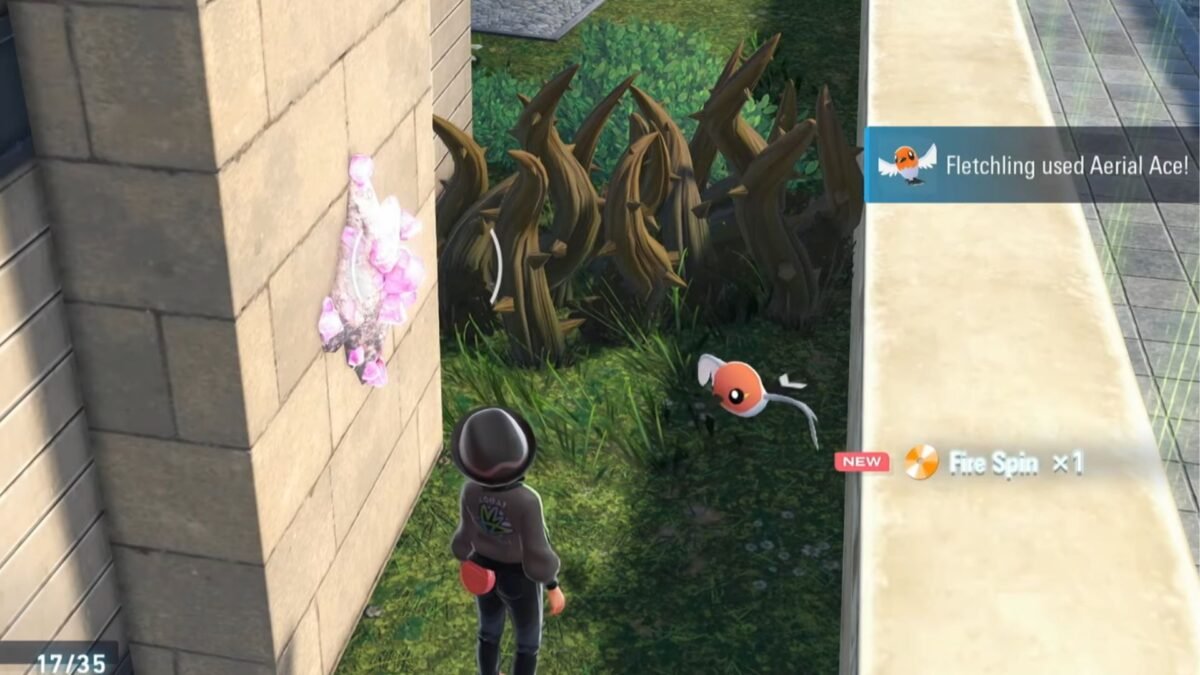 Getting the Fire Spin TM in Pokemon Legends Z-A