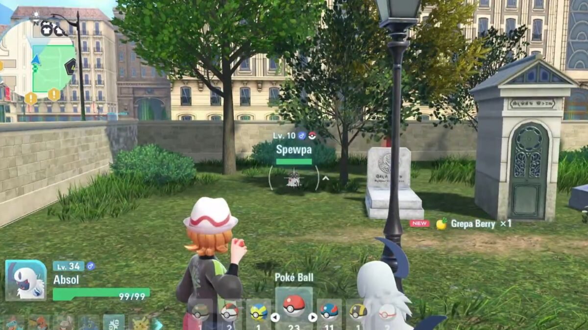 Capturing Spewpa in Pokemon Legends Z-A