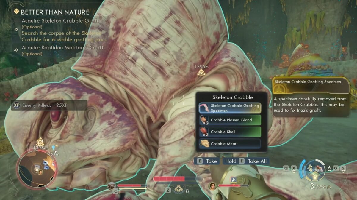 Getting the Crabble Claw Graft in The Outer Worlds 2