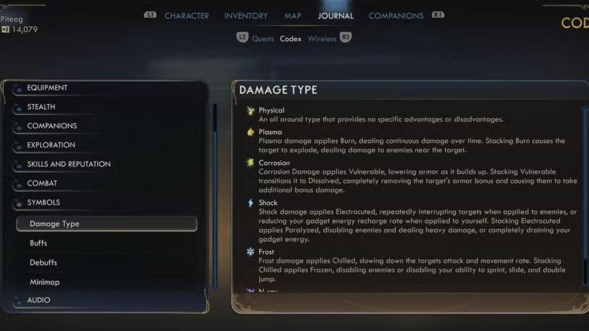 All Six Damage Types in The Outer Worlds 2