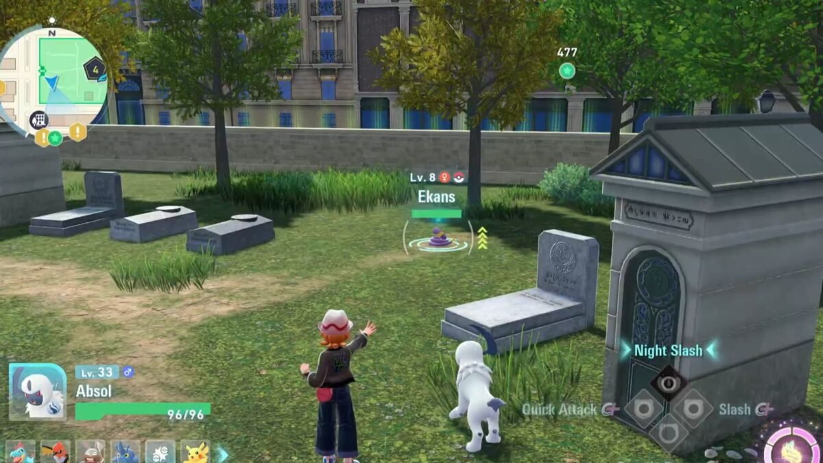 Capturing Ekans in Pokemon Legends Z-A