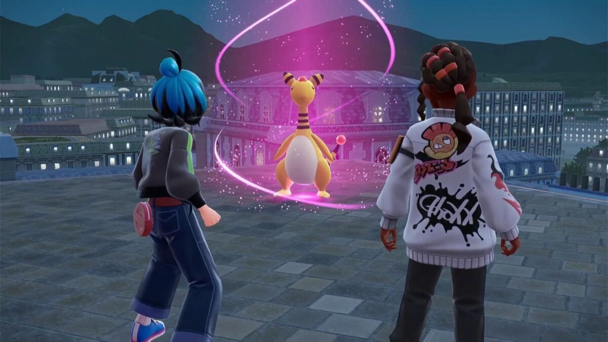Facing off against Ampharos in Pokémon Legends Z-A