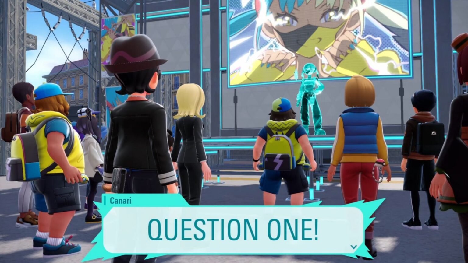 Answering Canari's questions in Pokemon Legends Z-A