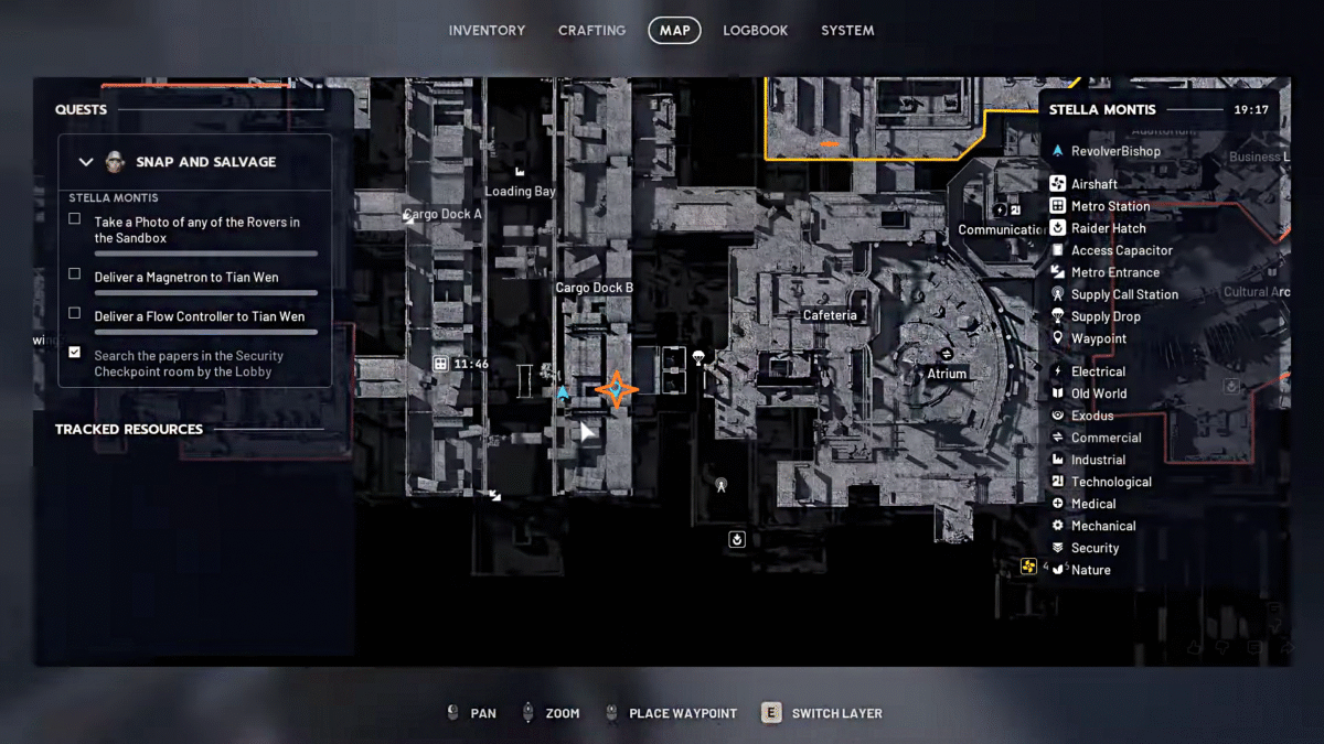 Arc Raiders Snap and Salavege Loading Bay Map