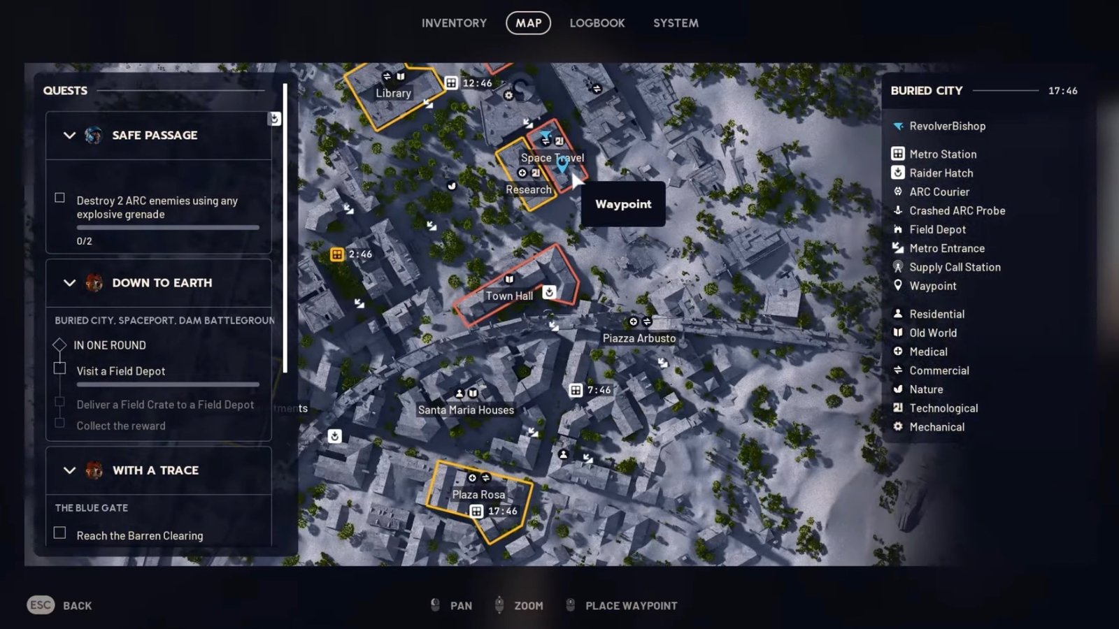 ARC Raiders Space Travel building map location, the final location required  for Greasing Her Palms quest.