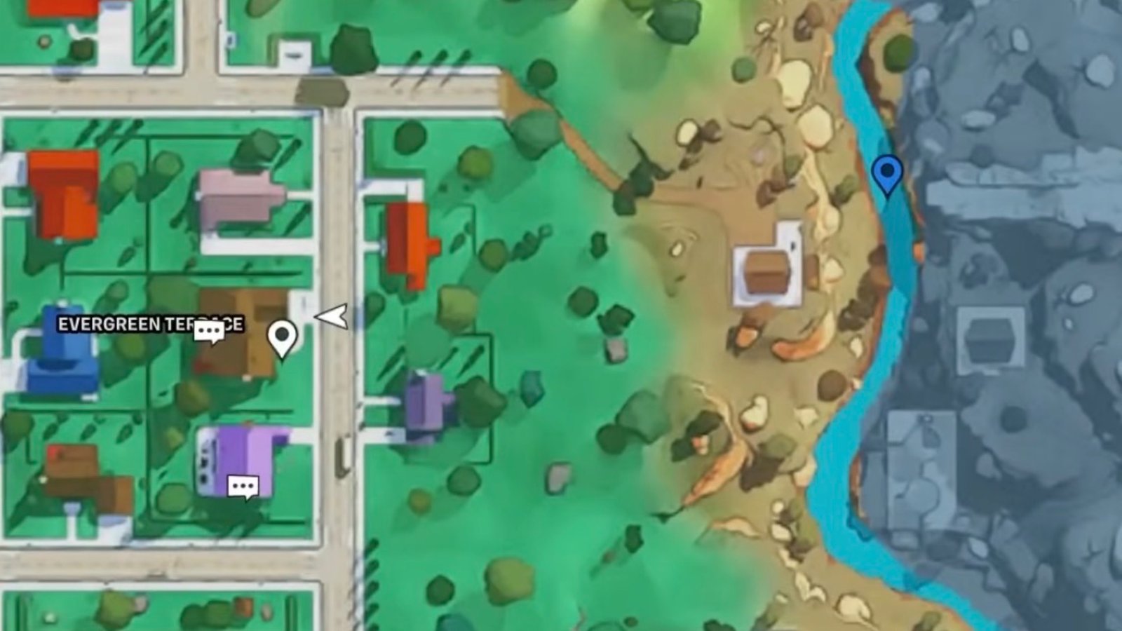 Fortnite Simpson's Couch map location.