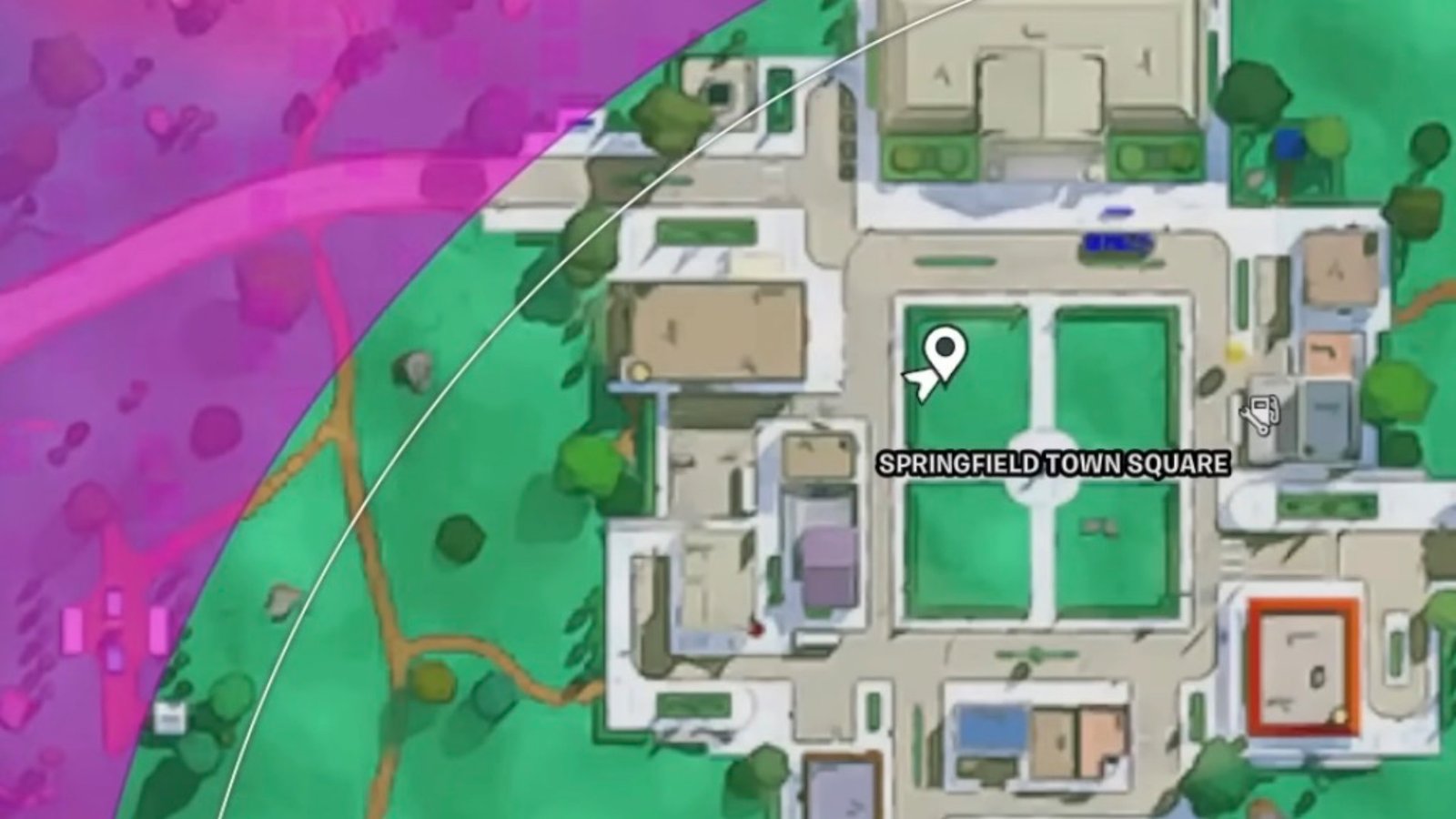 Fortnite Step on a Rake map location.