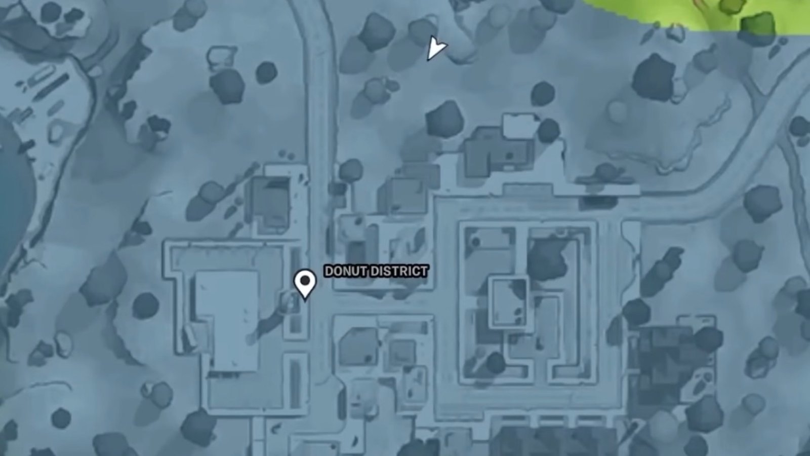 Fortnite Dislodge Lard Lad's Donut map location.