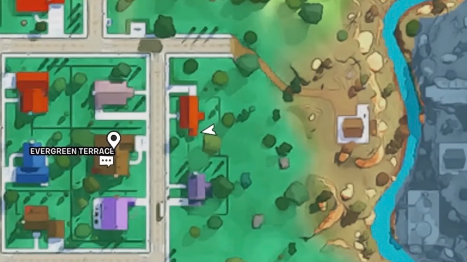 Fortnite gather Steamed Ham map location.