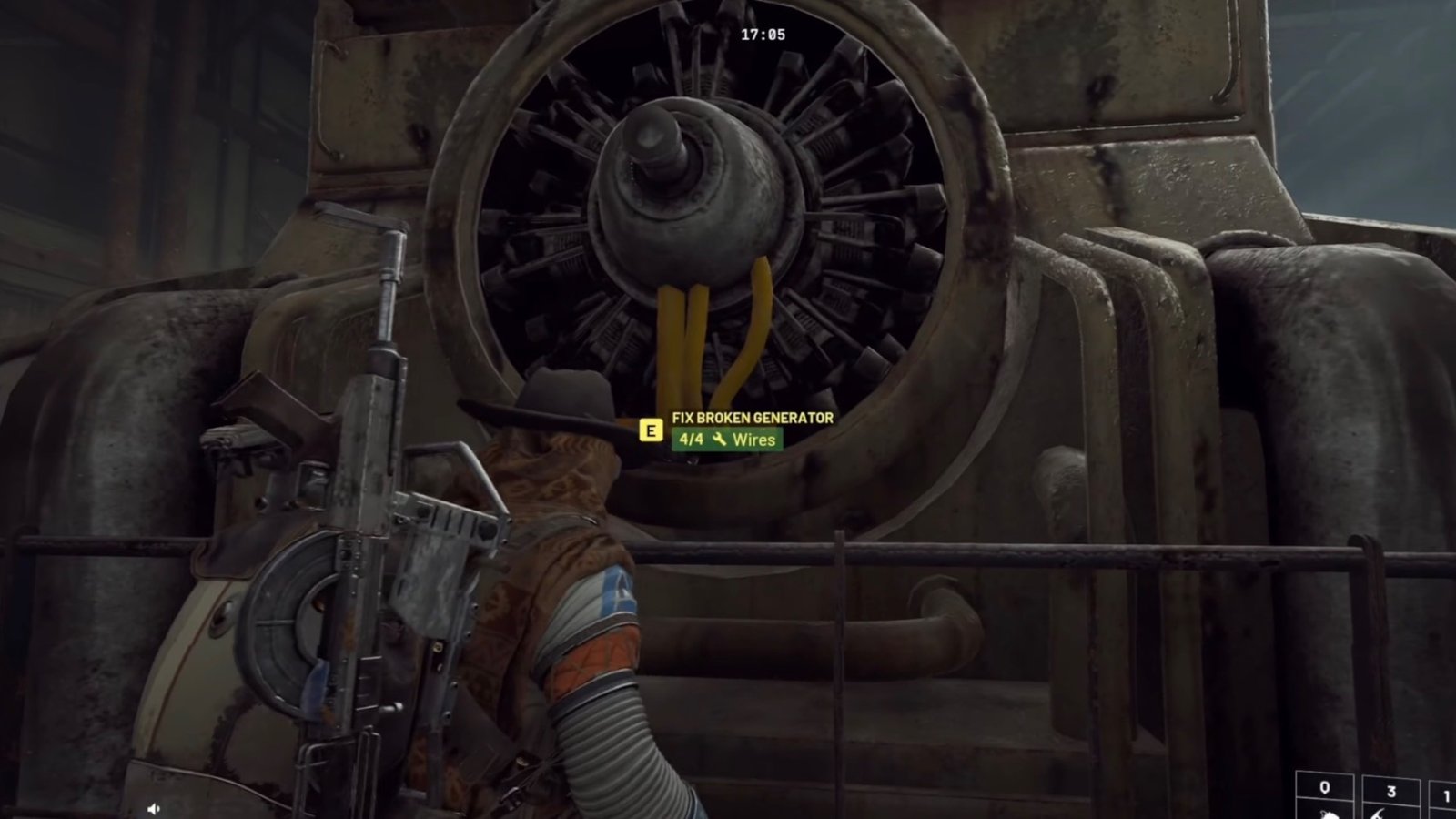 ARC Raiders repairing the generator inside the Generator Room.