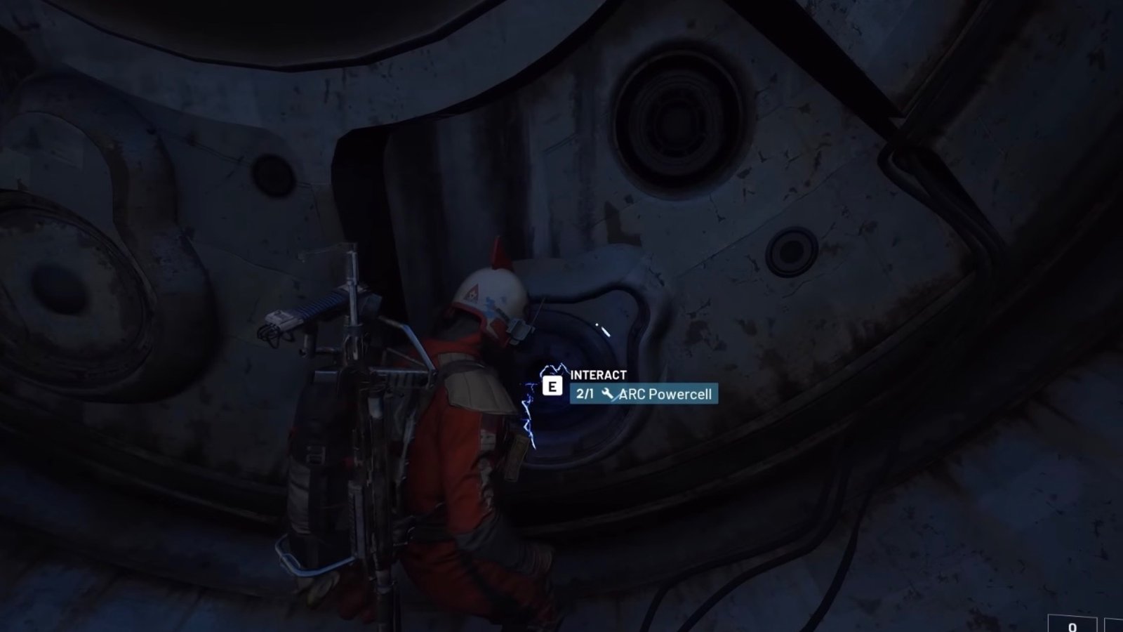 ARC Raiders Deforester Husk's second ARC Powercell insertion location.