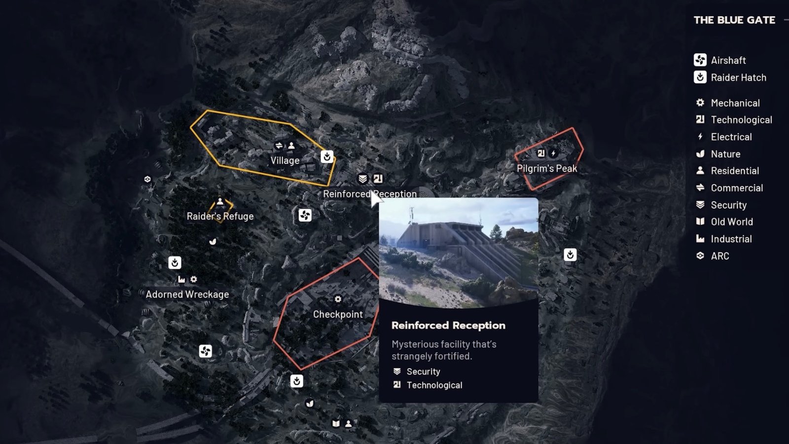 ARC Raiders Reinforced Reception Terminal Color puzzle map location,