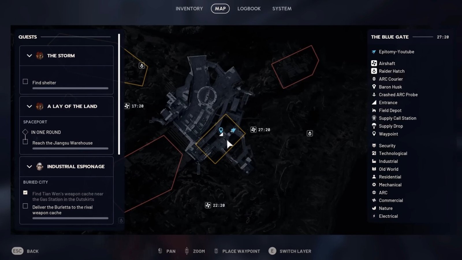 ARC Raiders Blue Gate tunnel puzzle map location.