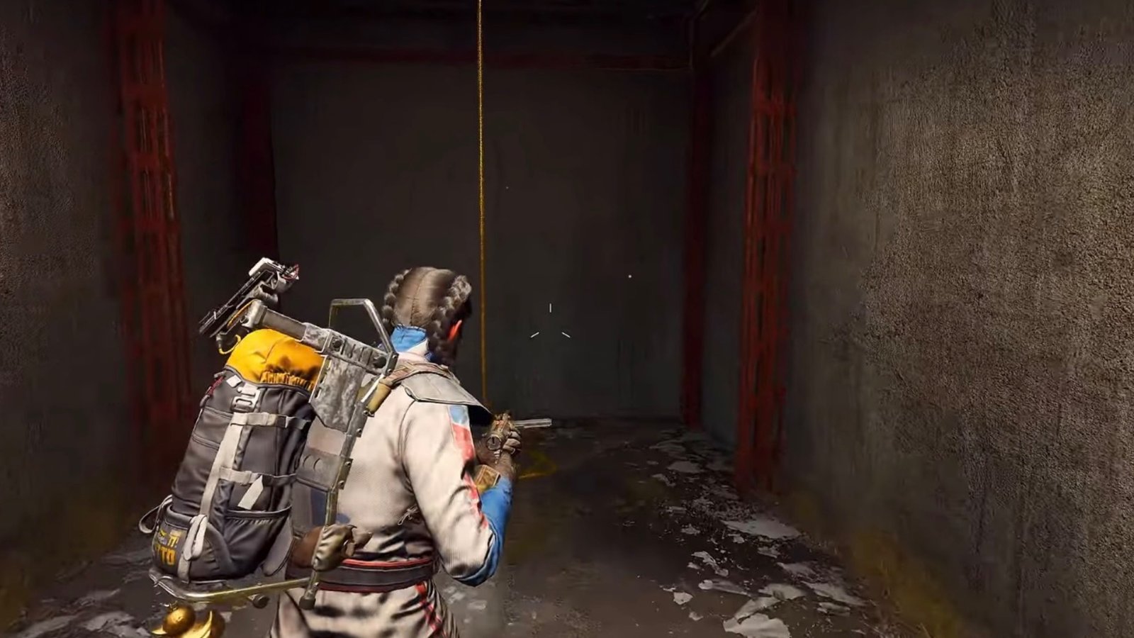 ARC Raiders using ziplies to climb to the top of the Launch Tower.