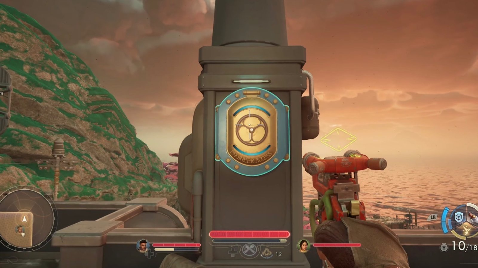 The Outer Worlds 2 featuring the Power Substation on the southern Paradise Island.