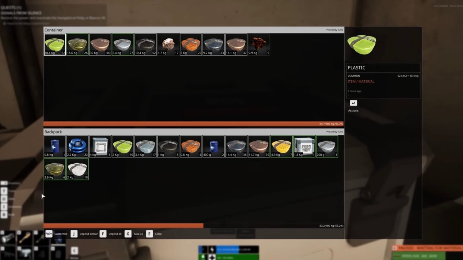 How to Get Plastic in The Last Caretaker.