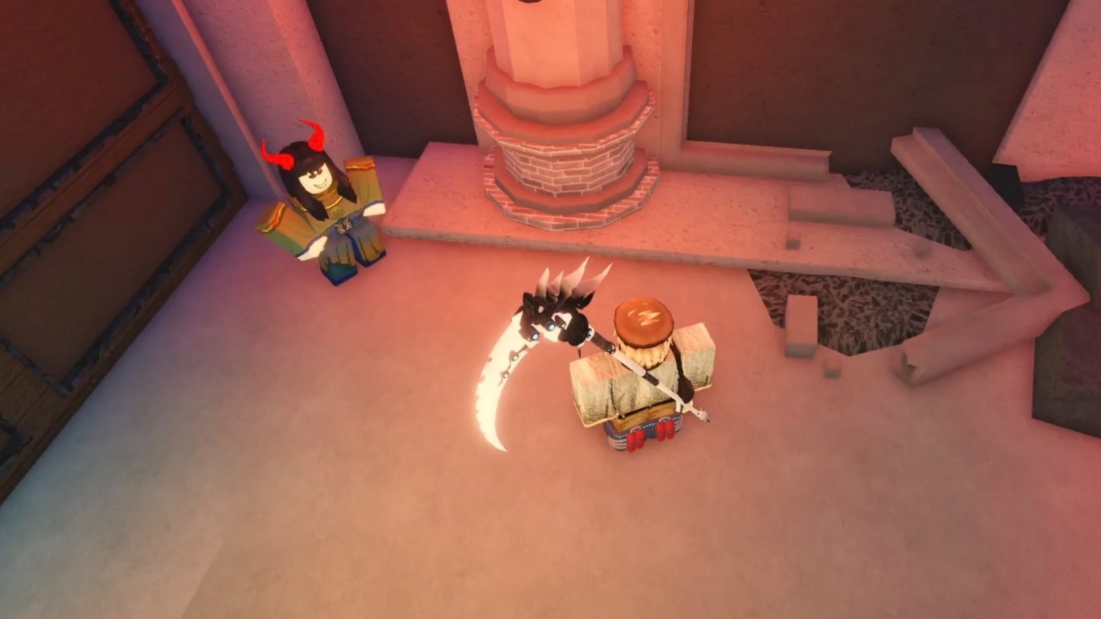 Fisch featuring the player crafting the Dreamers Amulet from the Amulet NPC at the Cultist Lair.