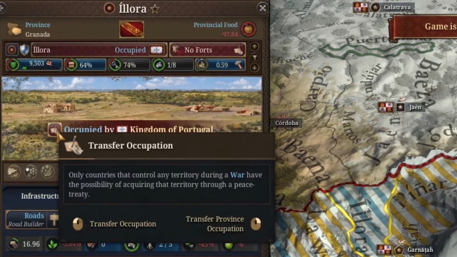 Europa Universalis V: How To Transfer Occupation,