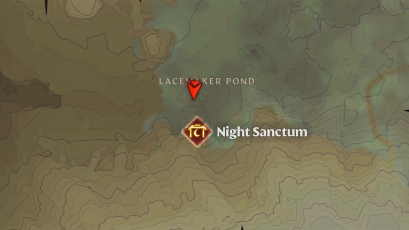 The Gem of Lycanthropy map location in Enshrouded.