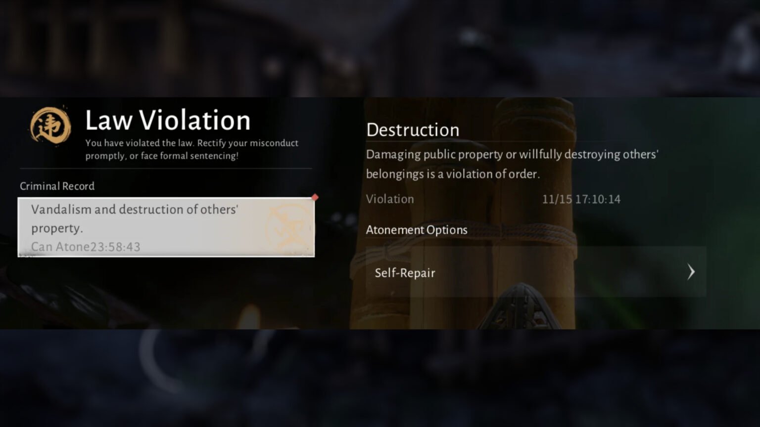 Law Violation in Where Winds Meet Explained