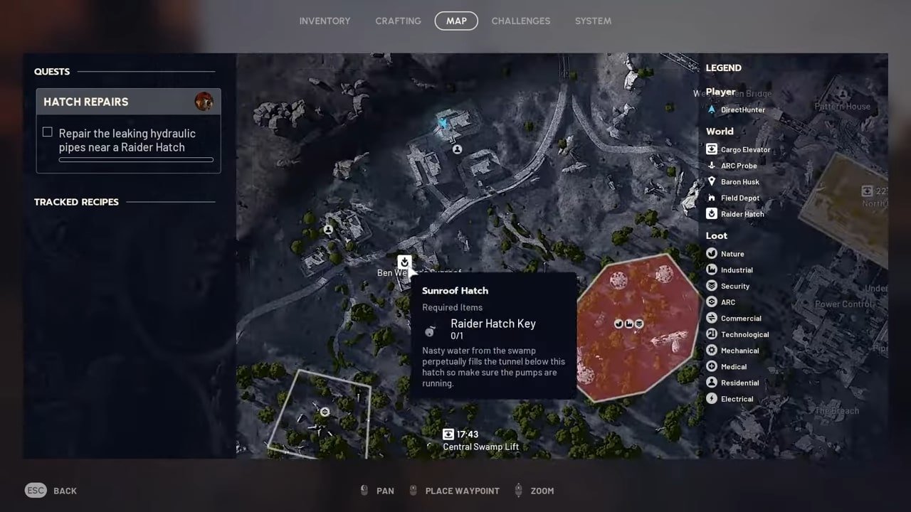 Map for Dam Battleground