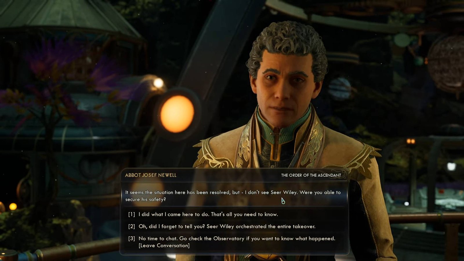 Talk to Abbot Josef Newell