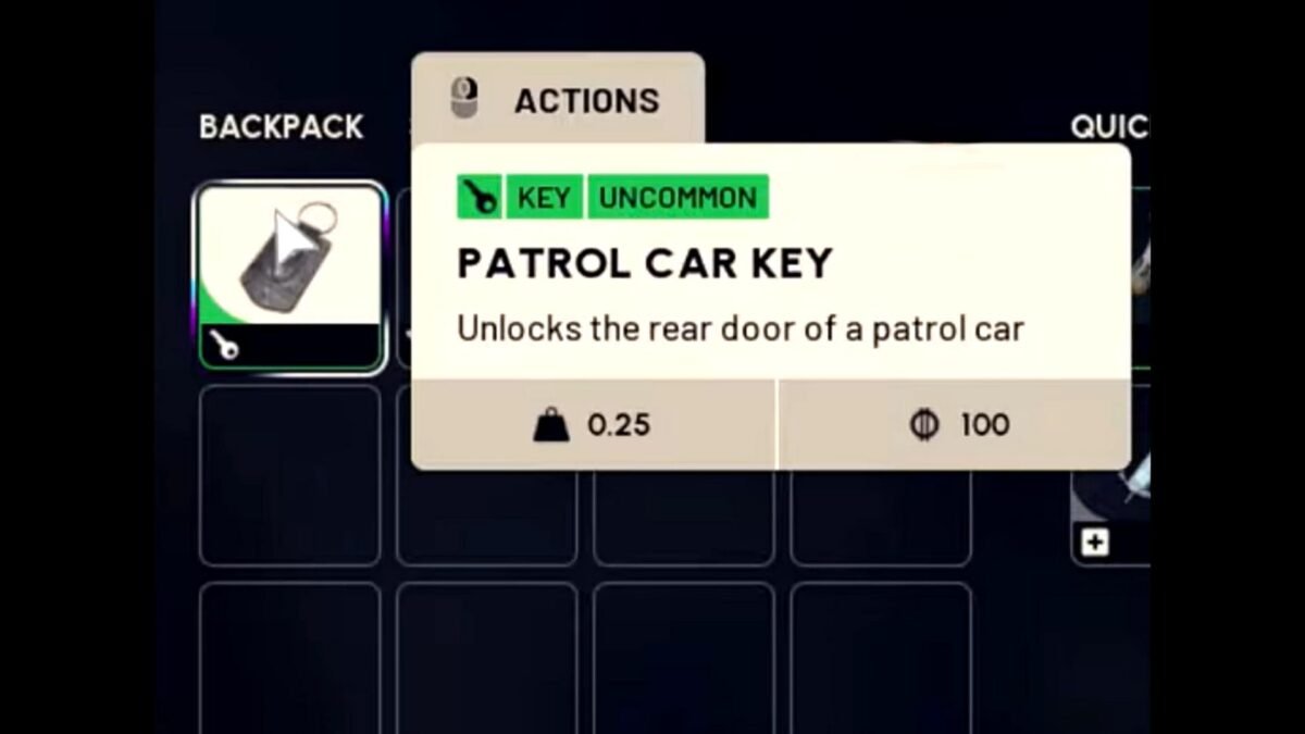 Patrol Car Key in ARC Raiders