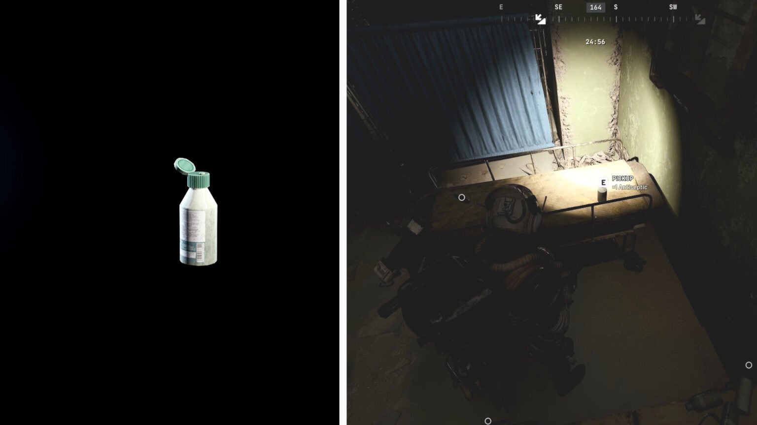 Inspecting Antiseptic and its location