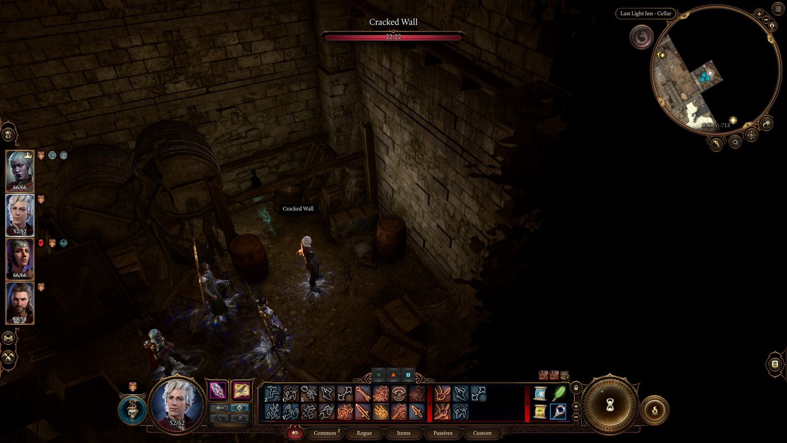 Baldur's Gate 3 Last Light Inn Cracked Wall